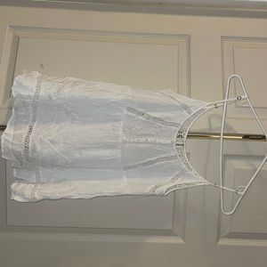 White tank- open detailed back